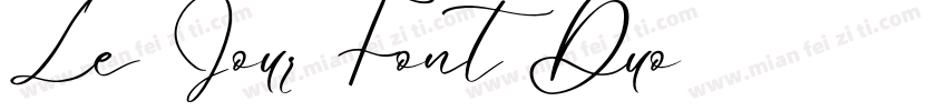 Le Jour Font Duo字体转换
